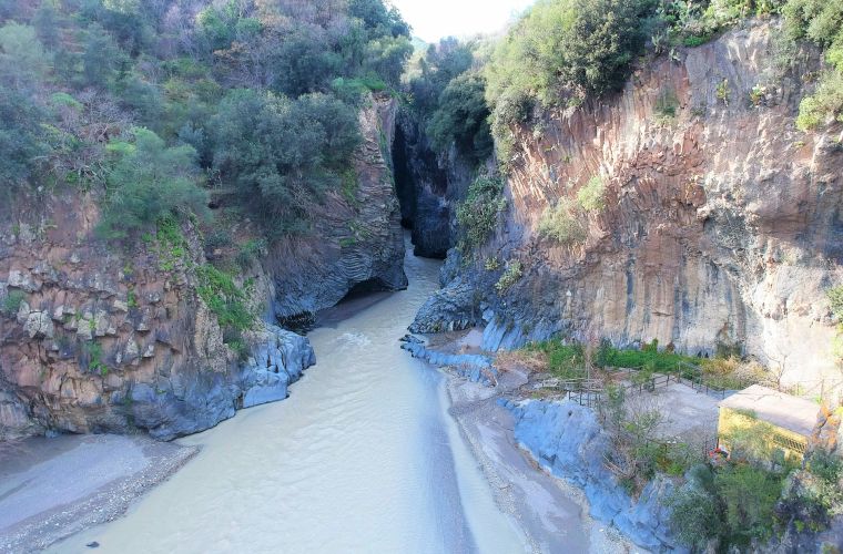 Alcantara's gorge, 40 km away