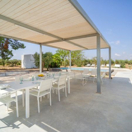 Gazebo, pool and garden