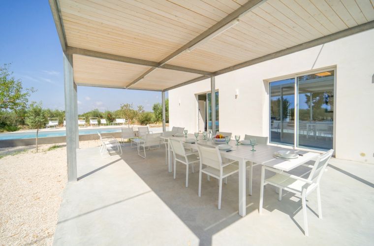 Gazebo outside the kitchen-living room