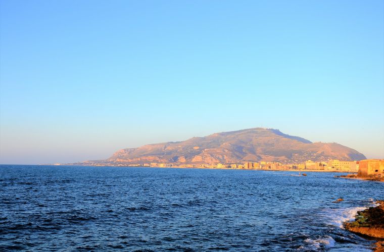 Trapani and Erice (above), 40 kms