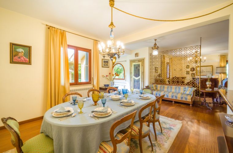 Dining table in the lunch room